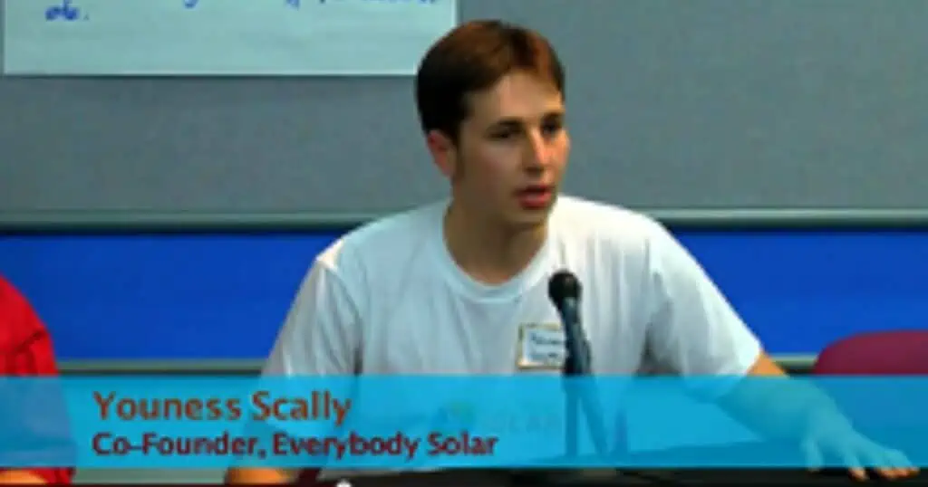 youness scally giving a progress report