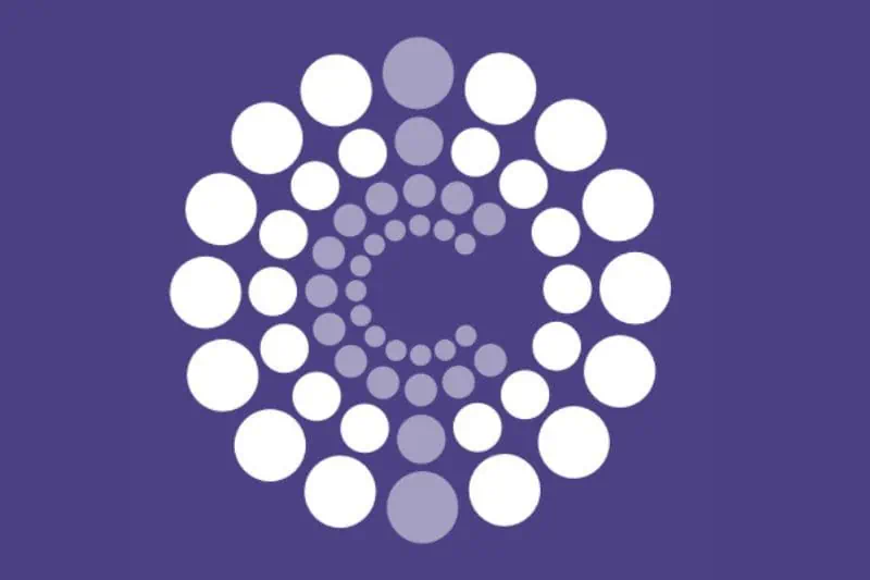 Mychange logo on purple background