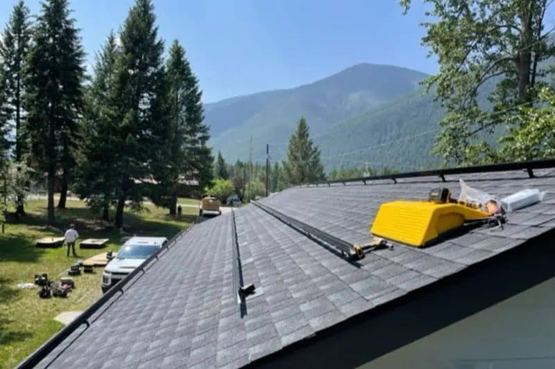 solar panels on a roof at beta road house