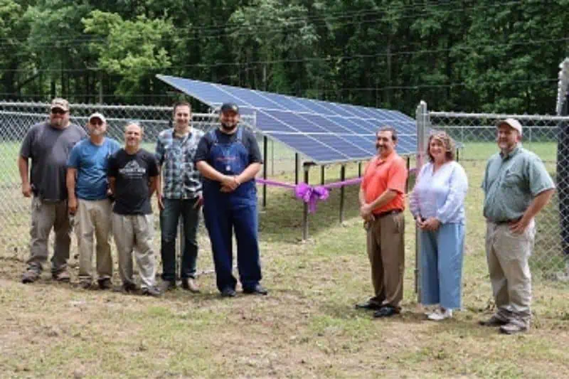 ribbon cutting buckhorn children and family solar
