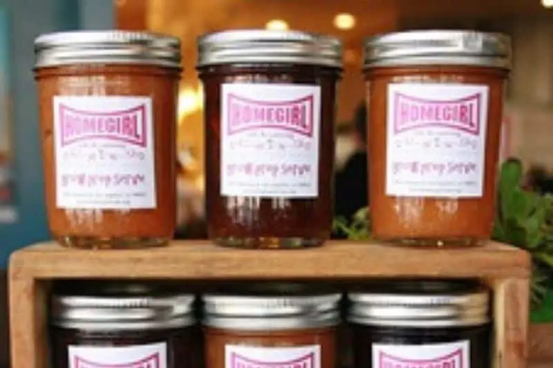 jars of jam at homeboy diner