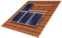 graphic showing solar mounting systems on a roof