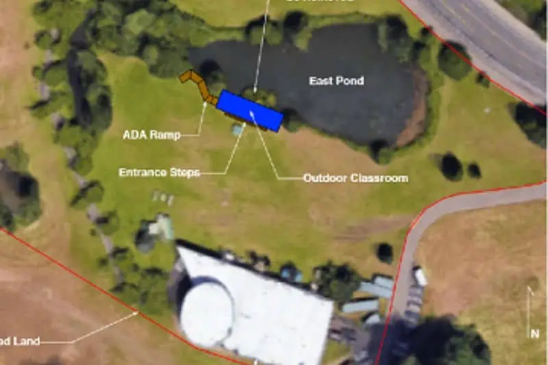 ariel map of eugene science center